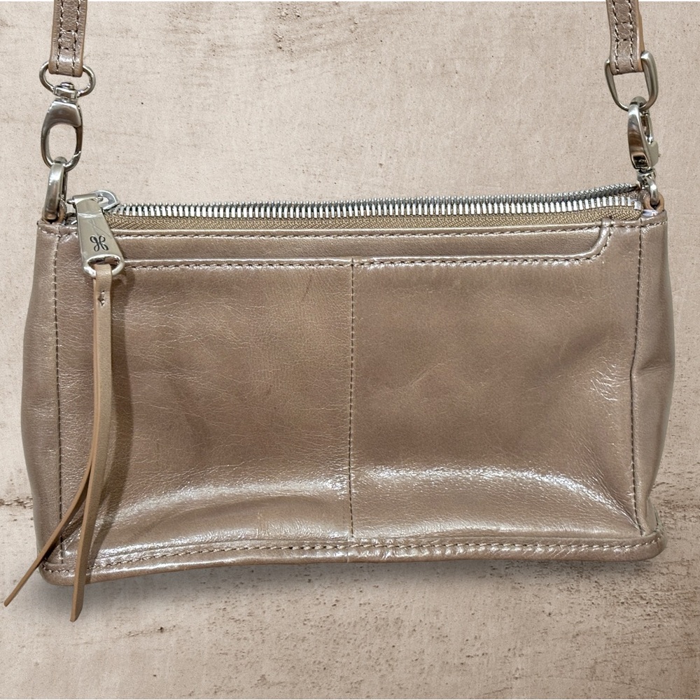 HOBO Shimmering Taupe Crossbody Bag